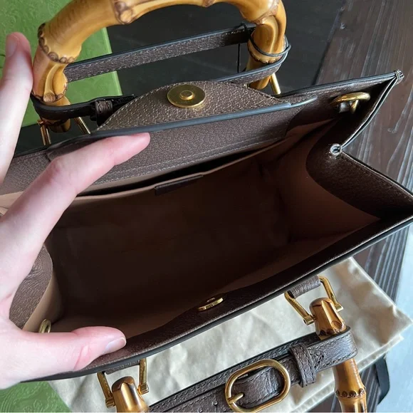 Gucci Beige and Brown Monogram Tote - Picture 13 of 16